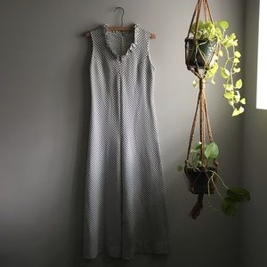 Wide leg polka dotted jumper